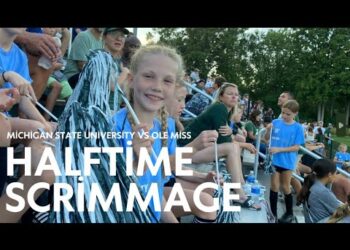 Cap City 2014 Girls Halftime Scrimmage During Michigan State University vs Ole Miss Women's Soccer
