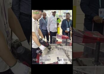 Canton fair show rebar cutter #construction #rebarcutter