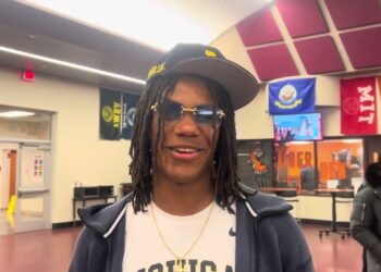 Belleville DB Elijah Dotson discusses signing with Michigan