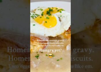 Homemade biscuits and gravy. 😎 Made fresh, every Sat + Sun at Venue in #annarbor #foodie