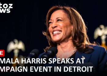 LIVE: Kamala Harris speaks at campaign event in Detroit