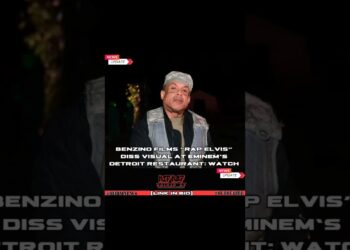 Benzino Films “Rap Elvis” Diss Visual At Eminem's Detroit Restaurant: Watch