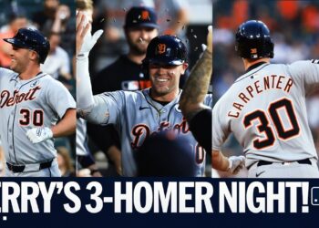 Kerry Carpenter slugs THREE home runs! 😳