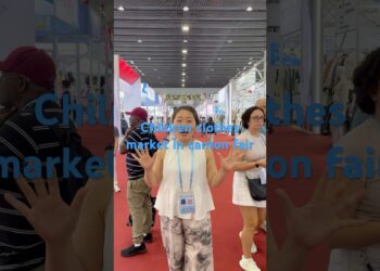 Children clothes market in canton fair. #childrenclothing #highquality #viral