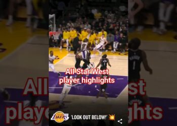 NBA All Star West team highlights 🔥💯🐺 #nbaallstar #nba #lebron #anthonyedwards #timberwolves #shorts