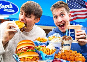 Two Brits try Culvers for the first time!