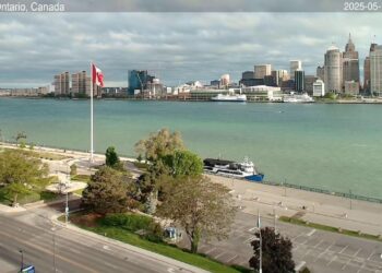 2025-05-17 Evening | Windsor, Ontario, Canada | Detroit Skyline, Michigan, USA
