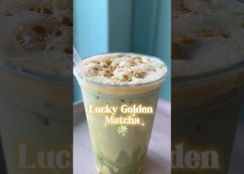 Limited Edition Honey Golden Matcha at Venue Coffee in Ann Arbor! #annarbor #matcha