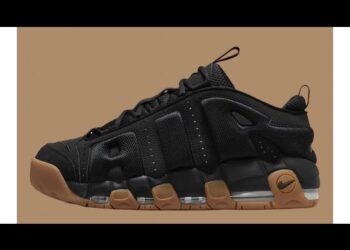 Nike Air More Uptempo Low “Black Gum” Sneakers Colorway Retail Price $160 Sneakerhead News
