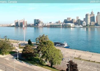 2025-07-07 Evening | Windsor, Ontario, Canada | Detroit Skyline, Michigan, USA