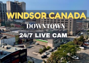 Live cam 24/7 from Downtown Windsor, Ontario, Canada🇨🇦