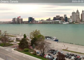 2025-05-02 Morning | Windsor, Ontario, Canada | Detroit Skyline, Michigan, USA