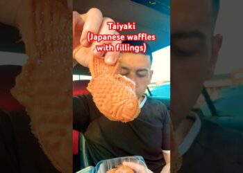 $9 Japanese waffles (Taiyaki) from Detroit #food #foodreview #foodreviews #foodlover #japanese