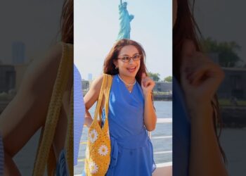 eu tropecei e caí em NY 🗽 #analauralopes #andardebaixo #viral #shorts #tbt #novayork