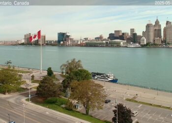 2025-05-26 Evening | Windsor, Ontario, Canada | Detroit Skyline, Michigan, USA