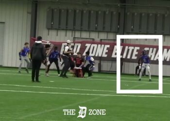 Ann Arbor Huron 2026 S/WR Angelo Rivera highlights from RZE Pittsburgh