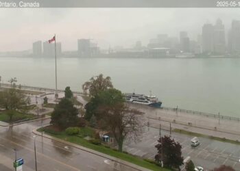 2025-05-12 Evening | Windsor, Ontario, Canada | Detroit Skyline, Michigan, USA