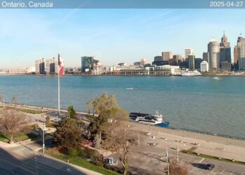 2025-04-26 Evening | Windsor, Ontario, Canada | Detroit Skyline, Michigan, USA