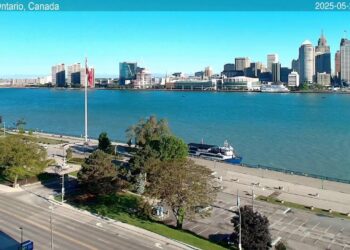 2025-05-22 Evening | Windsor, Ontario, Canada | Detroit Skyline, Michigan, USA
