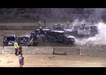 Monroe County Fair 2025 Demolition Derby  OEM Compact Heat  (7-29-2025) Monroe, Michigan