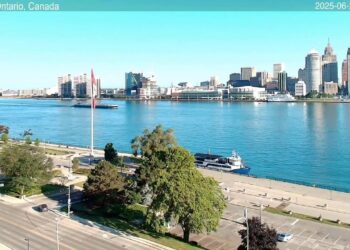 2025-06-28 Evening | Windsor, Ontario, Canada | Detroit Skyline, Michigan, USA