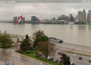 2025-05-21 Morning | Windsor, Ontario, Canada | Detroit Skyline, Michigan, USA