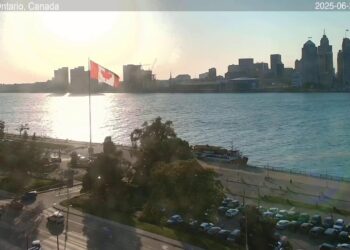 2025-06-21 Morning | Windsor, Ontario, Canada | Detroit Skyline, Michigan, USA