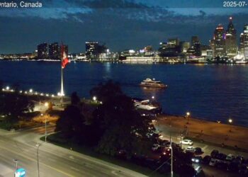 2025-07-11 Morning | Windsor, Ontario, Canada | Detroit Skyline, Michigan, USA