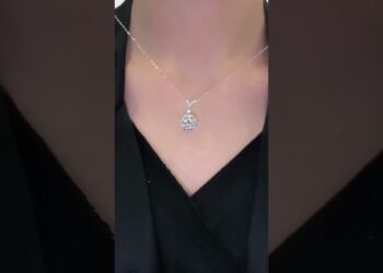 Unveil the Brilliance of a 5 Carat Moissanite Wedding Pendant in 925 Silver