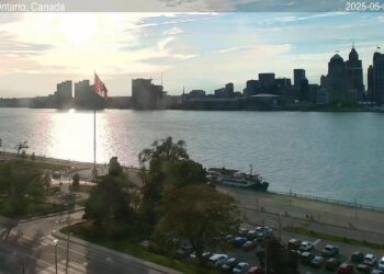 2025-05-29 Morning | Windsor, Ontario, Canada | Detroit Skyline, Michigan, USA