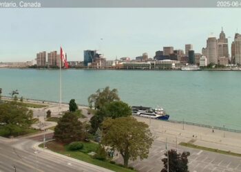 2025-05-31 Evening | Windsor, Ontario, Canada | Detroit Skyline, Michigan, USA