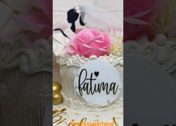 Bridal Shower Cake #howto #food #cake #cakedecorating #recipe #white #annssugarland