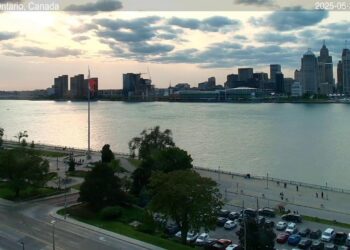 2025-05-31 Morning | Windsor, Ontario, Canada | Detroit Skyline, Michigan, USA