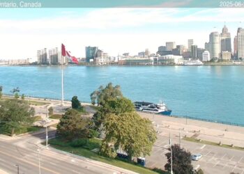 2025-06-23 Evening | Windsor, Ontario, Canada | Detroit Skyline, Michigan, USA