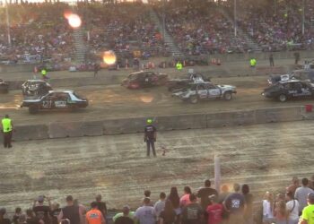Monroe County Fair 2025 Demolition Derby Heat 2 (7-29-2025) Monroe, Michigan