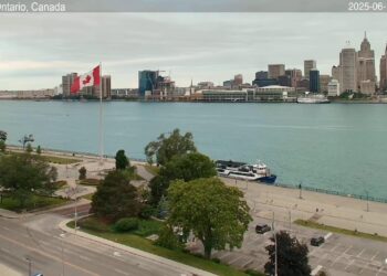 2025-06-13 Evening | Windsor, Ontario, Canada | Detroit Skyline, Michigan, USA
