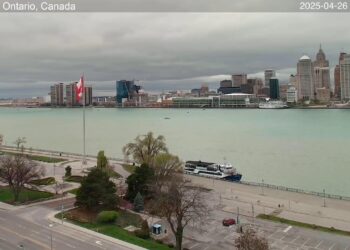2025-04-25 Evening | Windsor, Ontario, Canada | Detroit Skyline, Michigan, USA