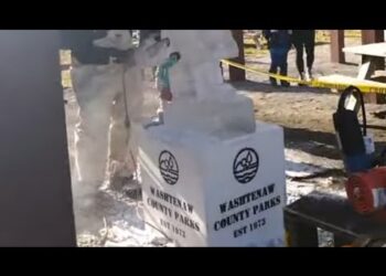 SimplySavvyLife is live! Ann Arbor Ice festival , park walk thru , community garden