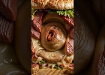 Pimple popping burger with cheese #gross #pimple #burger #nasty #aiar