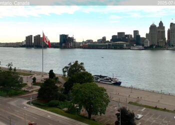 2025-06-30 Evening | Windsor, Ontario, Canada | Detroit Skyline, Michigan, USA