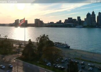 2025-05-26 Morning | Windsor, Ontario, Canada | Detroit Skyline, Michigan, USA
