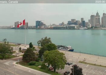 2025-06-11 Evening | Windsor, Ontario, Canada | Detroit Skyline, Michigan, USA