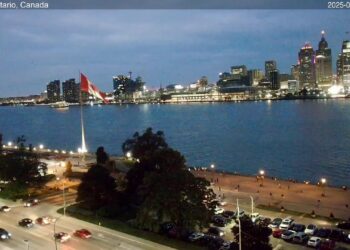 2025-07-26 Morning Segment – Detroit River Live Cam from Windsor, Ontario, Canada