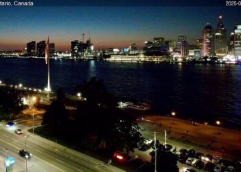 2025-08-31 Morning Segment – Detroit River Live Cam from Windsor, Ontario, Canada