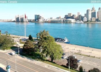 2025-07-01 Evening | Windsor, Ontario, Canada | Detroit Skyline, Michigan, USA
