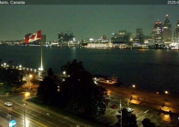 2025-07-30 Morning Segment – Detroit River Live Cam from Windsor, Ontario, Canada