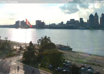 2025-06-30 Morning | Windsor, Ontario, Canada | Detroit Skyline, Michigan, USA
