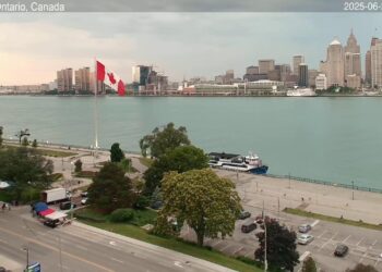 2025-06-20 Morning | Windsor, Ontario, Canada | Detroit Skyline, Michigan, USA