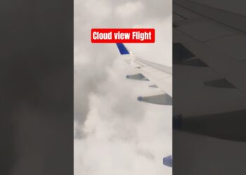 Clouds Flight window seat view #shorts #airhostess
