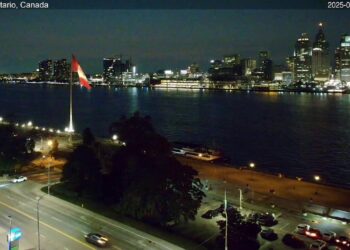 2025-08-11 Morning Segment – Detroit River Live Cam from Windsor, Ontario, Canada